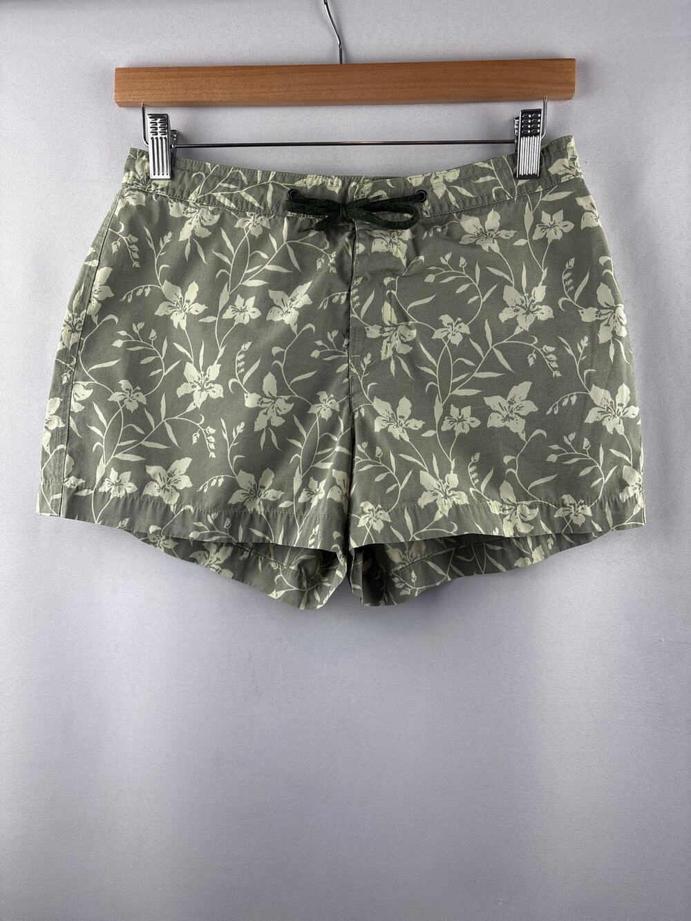 Women’s GAP Small Green Floral Swim Mini Shorts